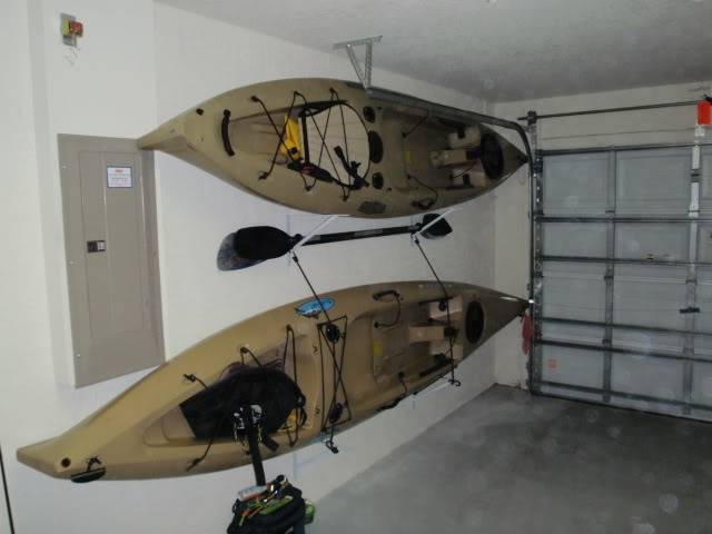 DIY Kayak Wall Rack
 NY NC Chapter Homemade kayak wall rack