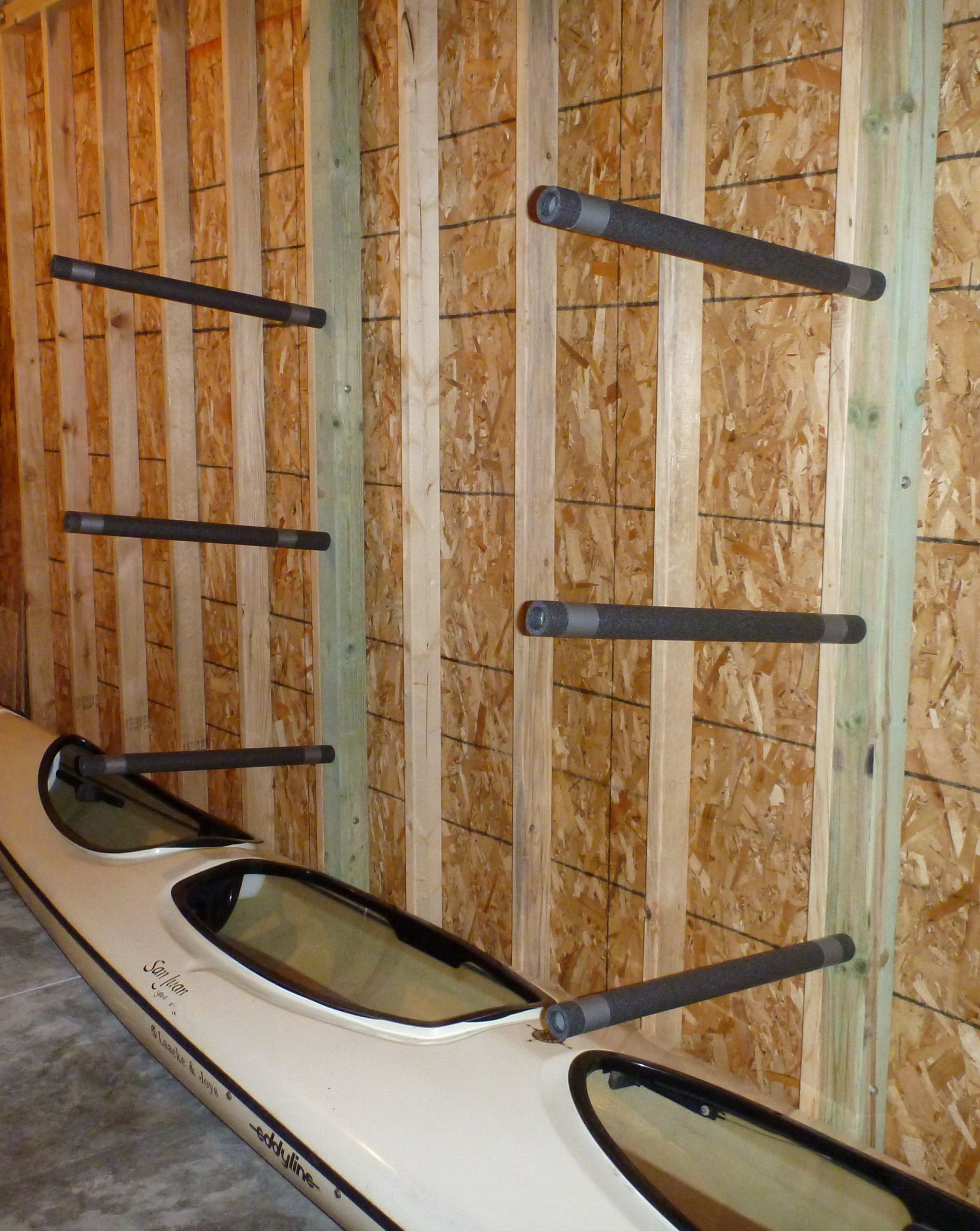 DIY Kayak Wall Rack
 Building Kayak Racks