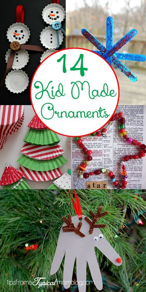 DIY Kid Friendly Christmas Ornaments
 14 Kid Made Christmas Ornaments