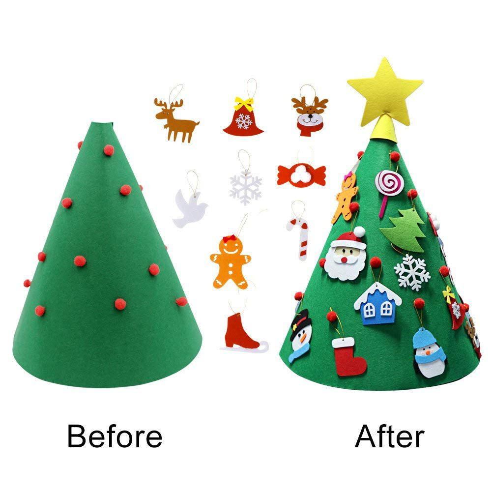 DIY Kid Friendly Christmas Ornaments
 Aliexpress Buy 3D DIY Felt Christmas Tree Toddler