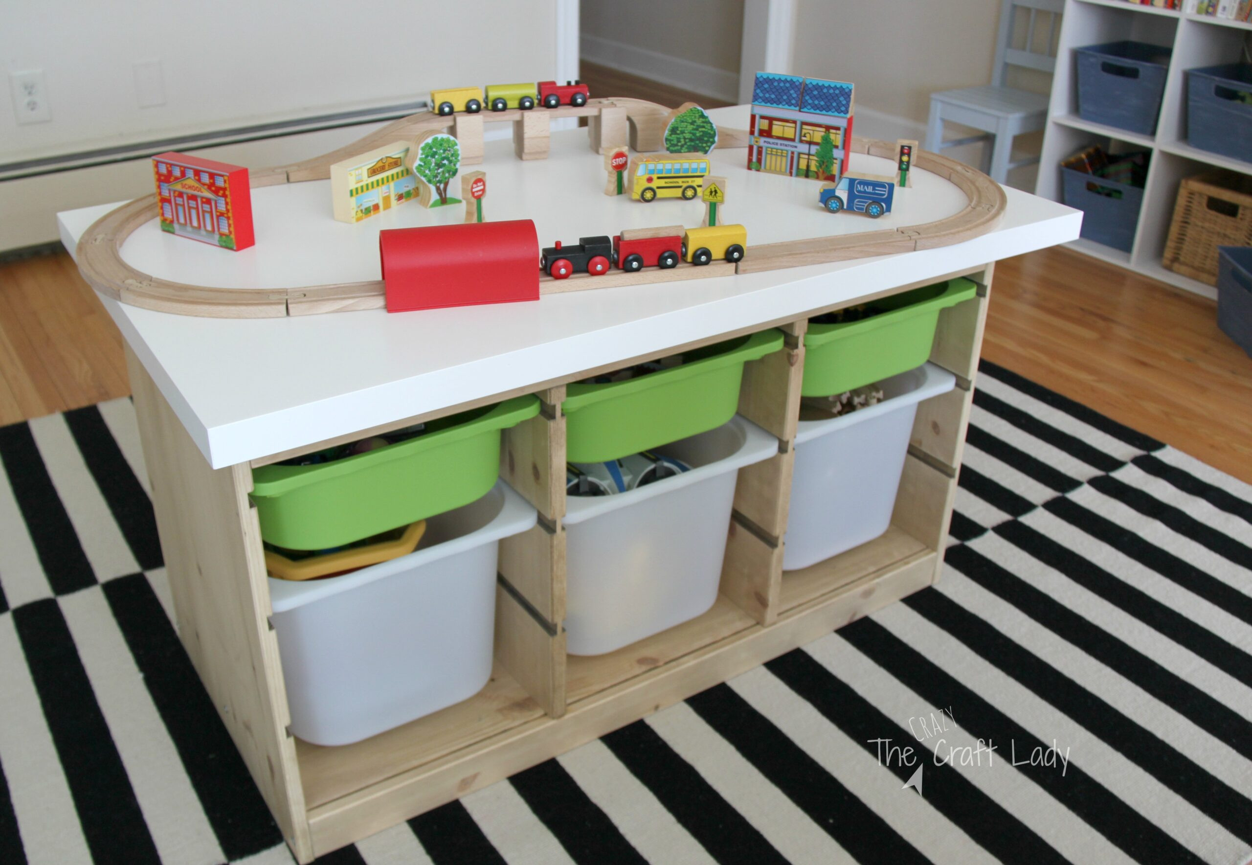 DIY Kids Activity Table
 An Ikea Hack Train & Activity Table The Crazy Craft Lady