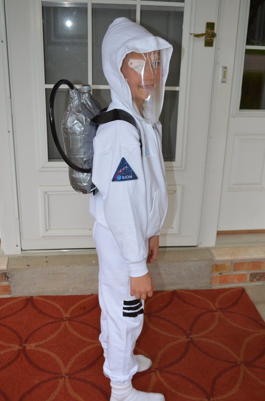 DIY Kids Astronaut Costume
 diy no sew astronaut costume Crafts in 2019