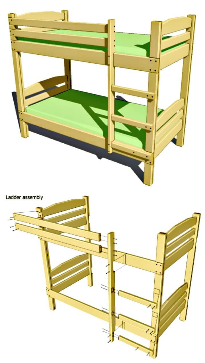 DIY Kids Bed Plans
 22 Low Bud DIY Bunk Bed Plans to Upgrade Your Kids Room