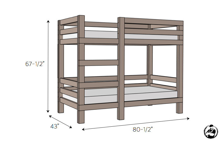 DIY Kids Bed Plans
 2x4 Bunk Bed Rogue Engineer