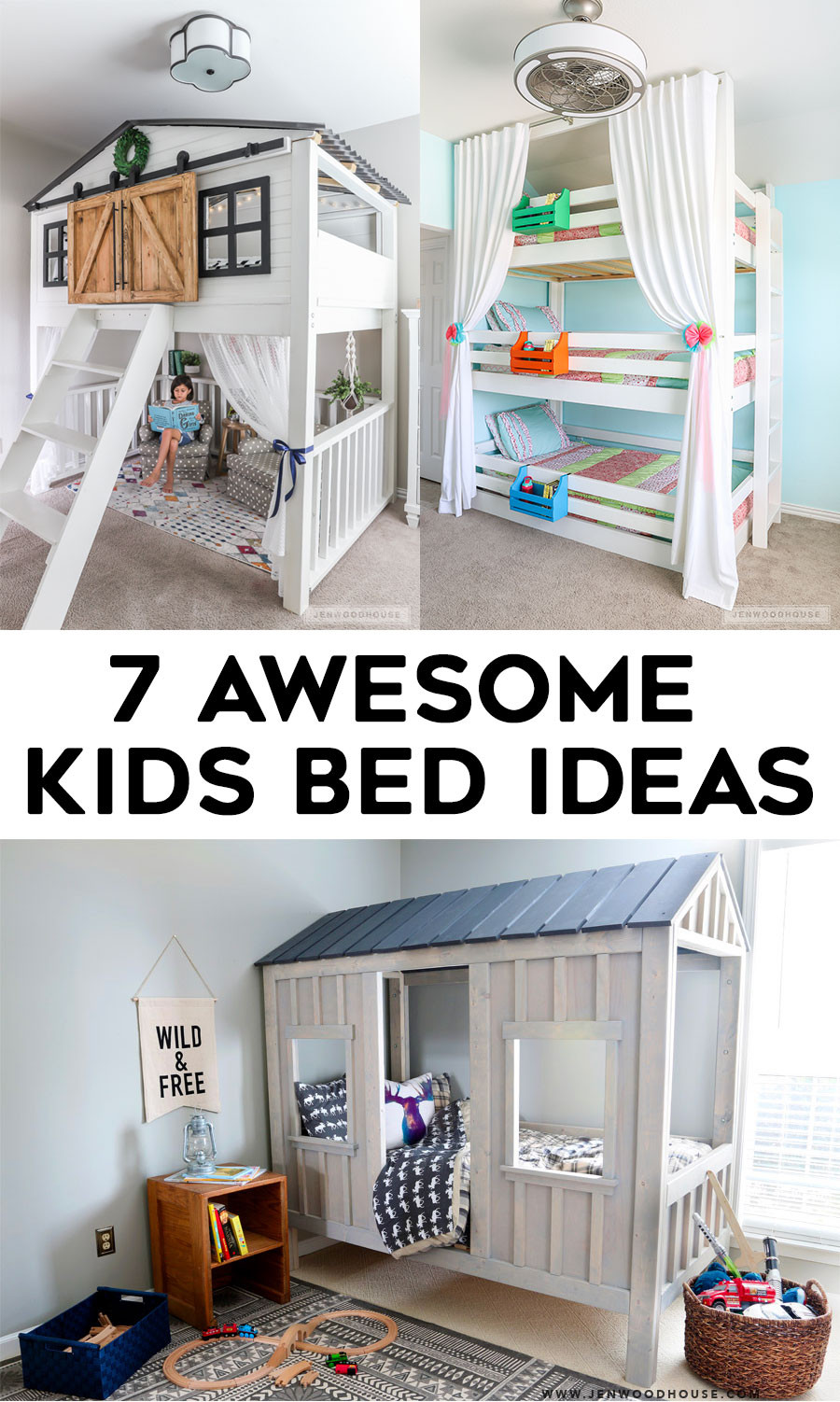 DIY Kids Bed Plans
 7 Awesome DIY Kids Bed Plans Bunk Beds & Loft Beds