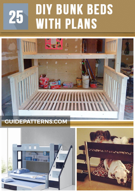 DIY Kids Bed Plans
 25 DIY Bunk Beds with Plans
