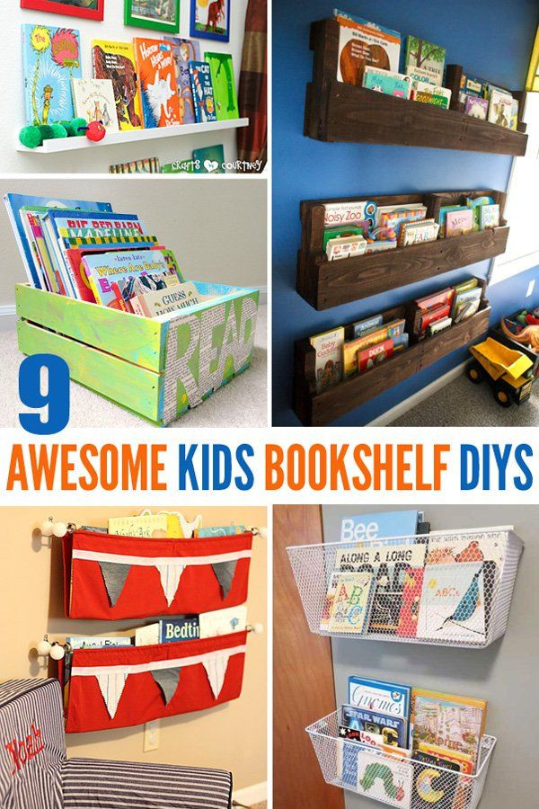 DIY Kids Bookshelves
 9 Awesome DIY Kids Bookshelves