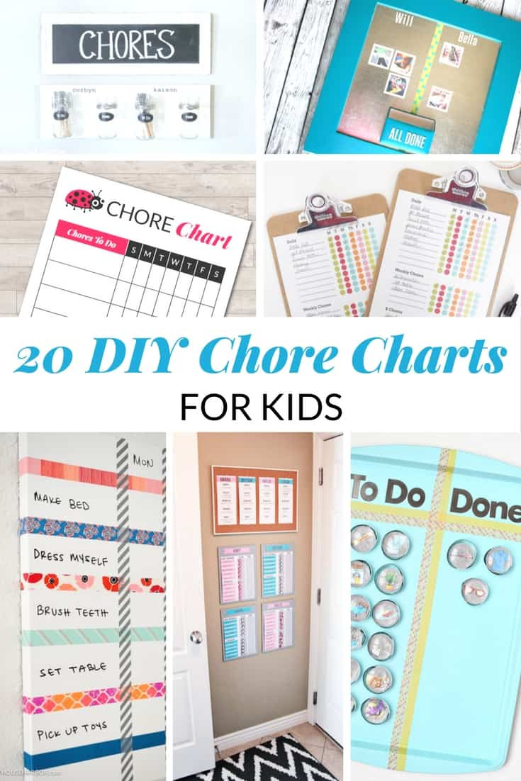 DIY Kids Chore Chart
 20 DIY CHORE CHARTS FOR KIDS