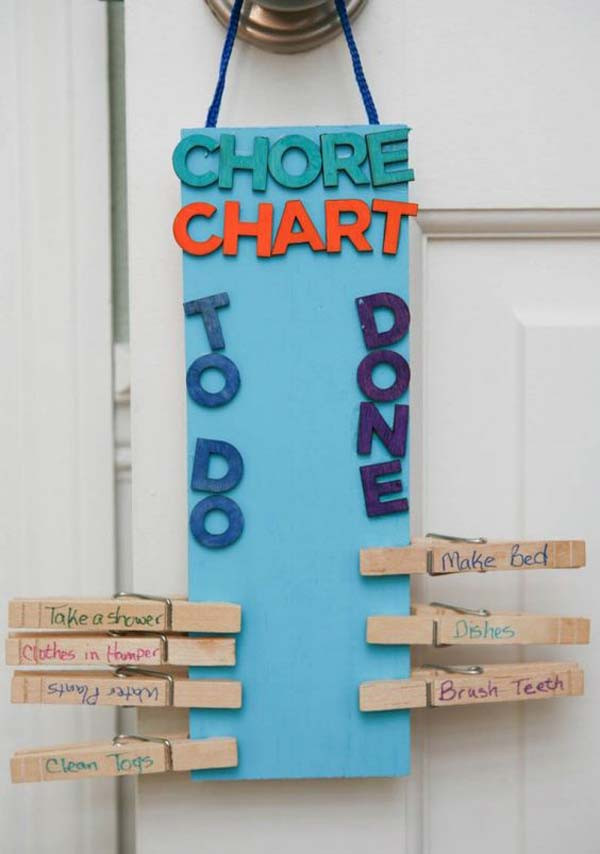 DIY Kids Chore Chart
 Lovely DIY Chore Charts For Kids Amazing DIY Interior
