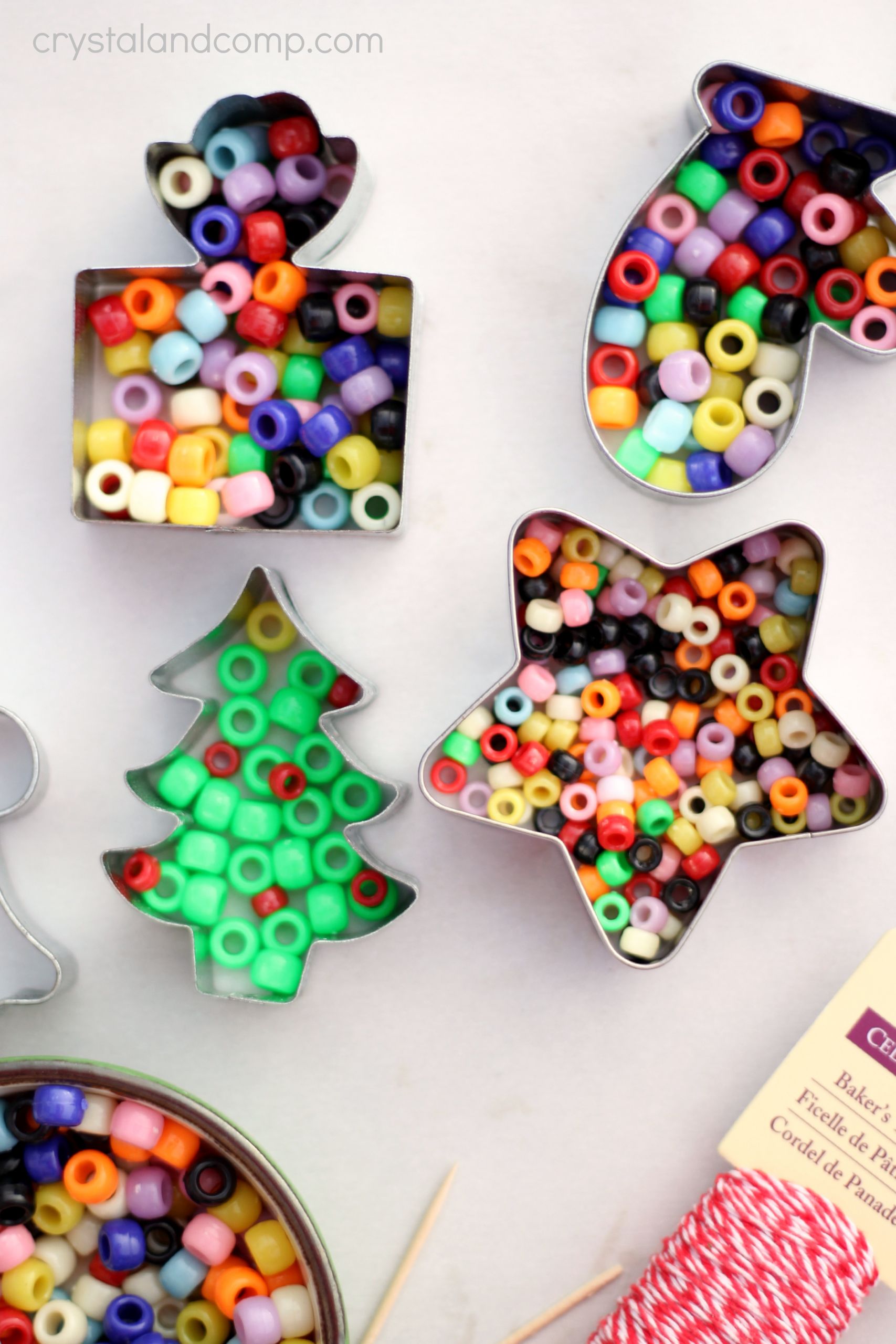 DIY Kids Christmas Ornaments
 Handmade Beaded Christmas Ornaments