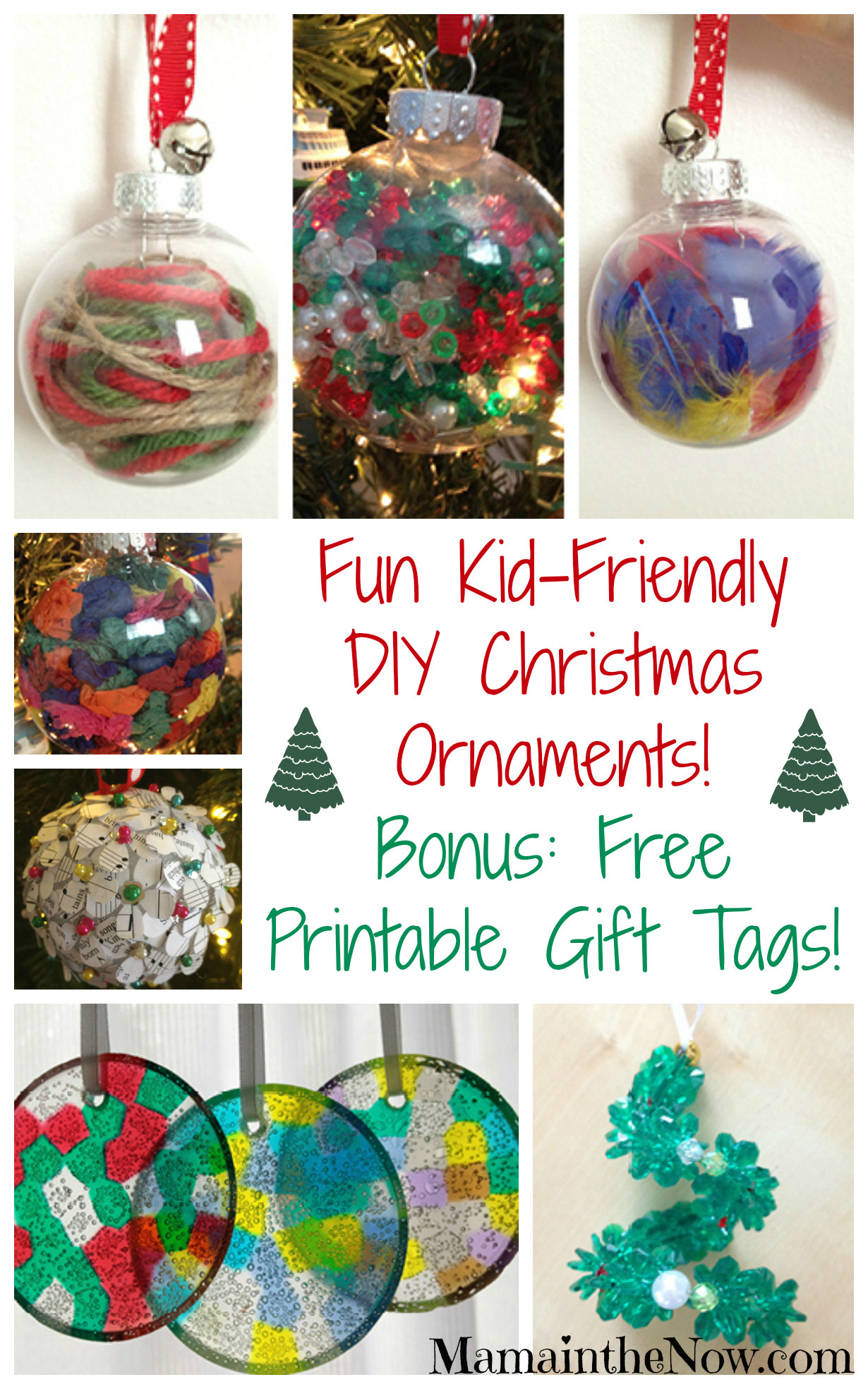 DIY Kids Christmas Ornaments
 Easy Kid Friendly DIY Christmas Ornaments