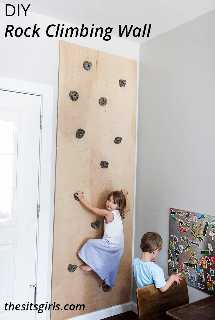 DIY Kids Climbing Wall
 DIY Rock Climbing Wall Playroom Idea