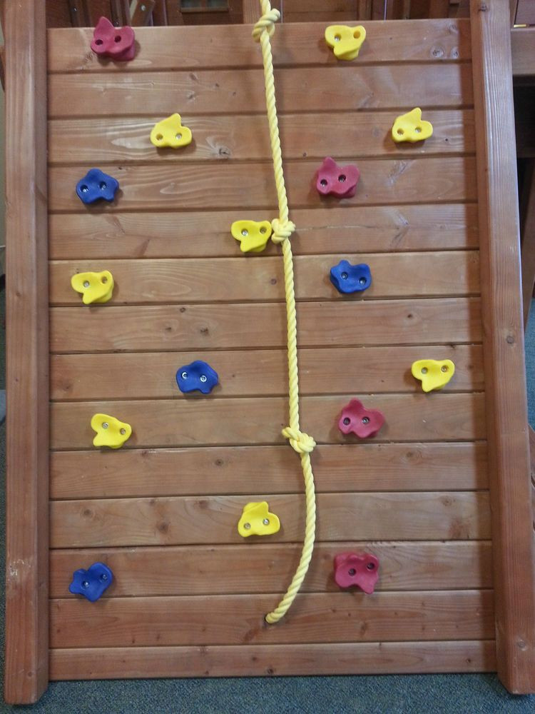 DIY Kids Climbing Wall
 Details about Swingset climbing rock Kit Playground climb