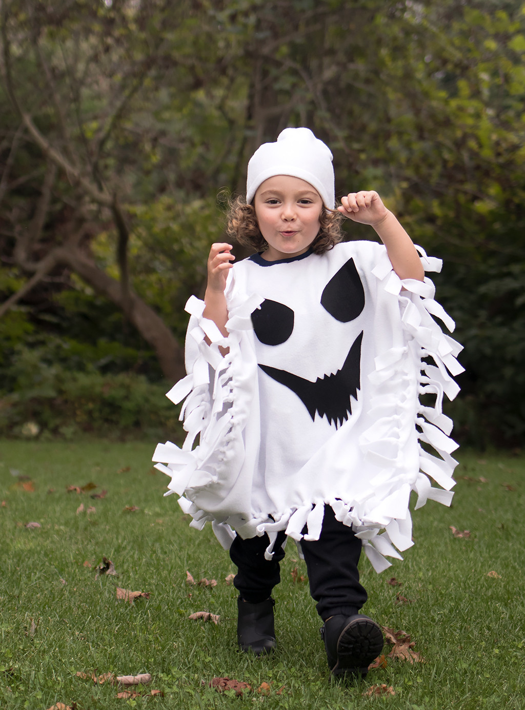 Diy Kids Ghost Costume
 No Sew Ghost Costume Gina Michele
