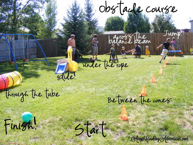 Diy Kids Obstacle Course
 And we also set up an obstaclecourse The kids loved it