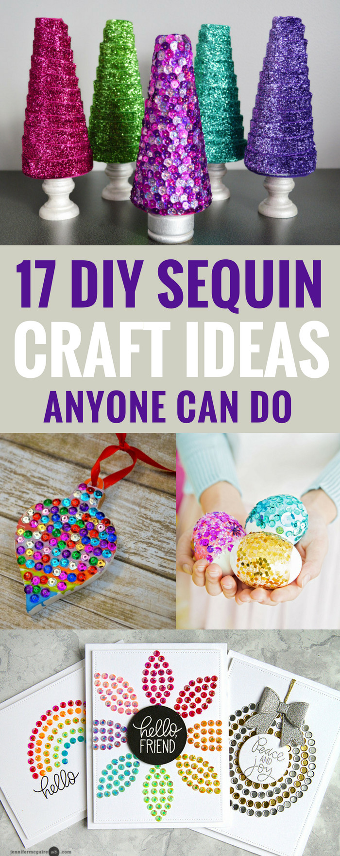 DIY Kids Ornaments
 17 DIY Sequin Crafts Ideas Anyone Can Do