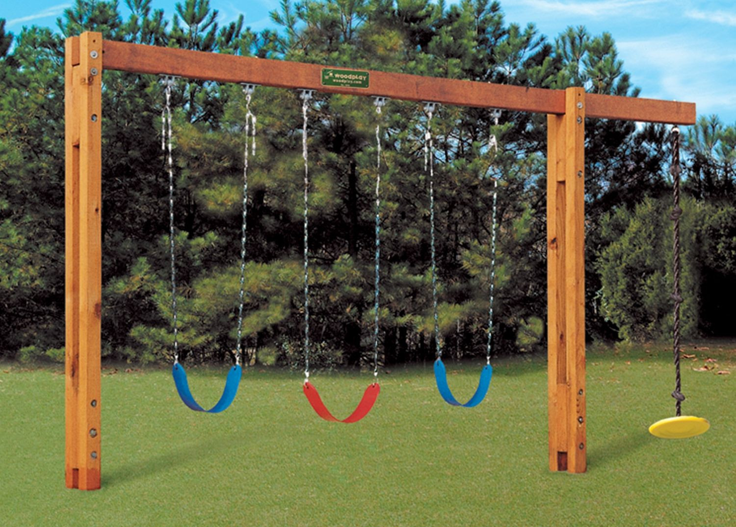 DIY Kids Swing
 Homemade Swing Set Ideas