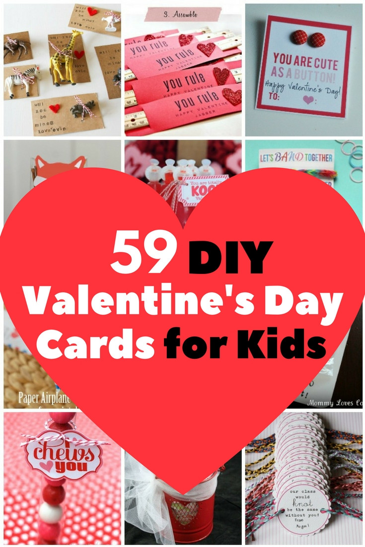 DIY Kids Valentine Cards
 59 Adorable Valentine s Day Cards for Children The