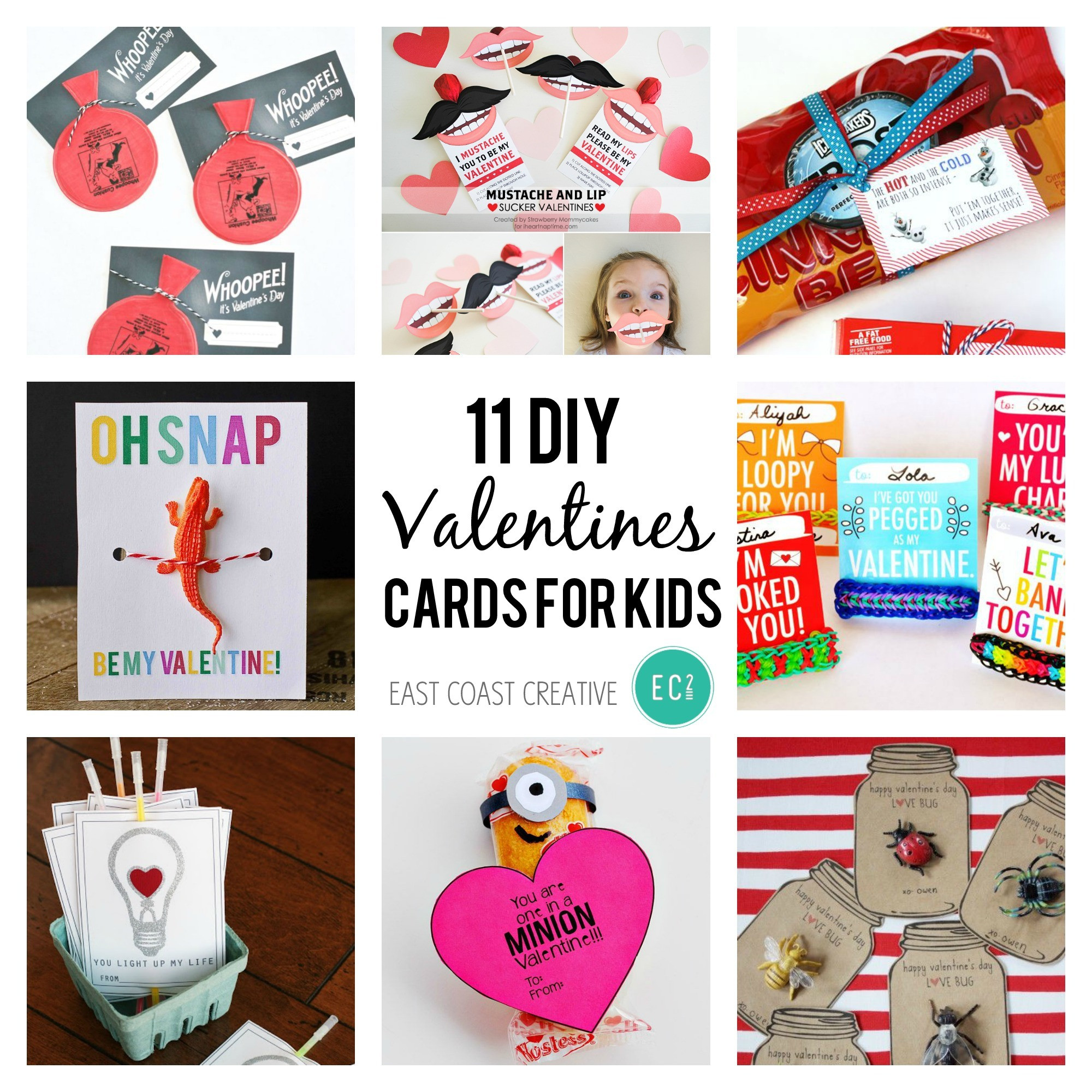 DIY Kids Valentine Cards
 11 DIY Valentine’s Day Cards for Kids