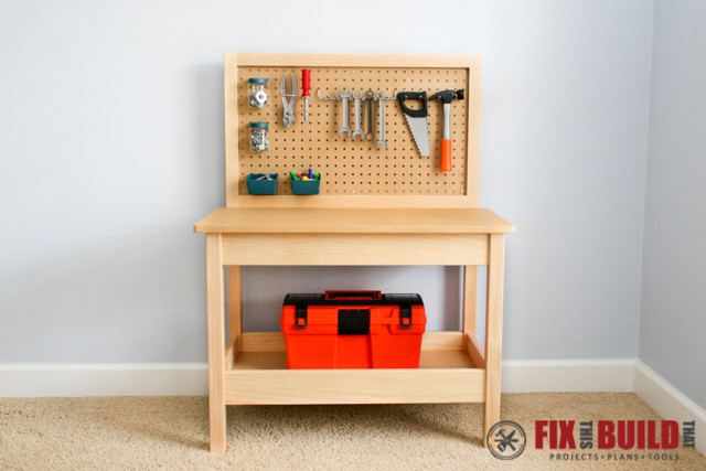 DIY Kids Work Bench
 How to Make a DIY Kids Workbench