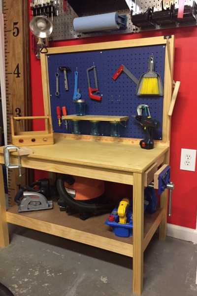 DIY Kids Work Bench
 DIY Kids Workbench Free Step by Step Build Plans