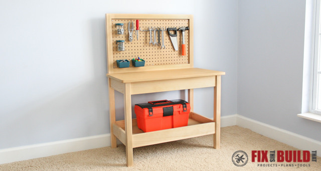 DIY Kids Work Bench
 How to Make a DIY Kids Workbench