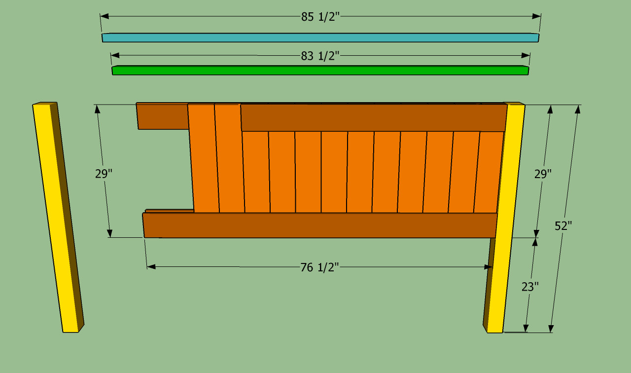 DIY King Size Headboard Plans
 How to build a king size bed frame