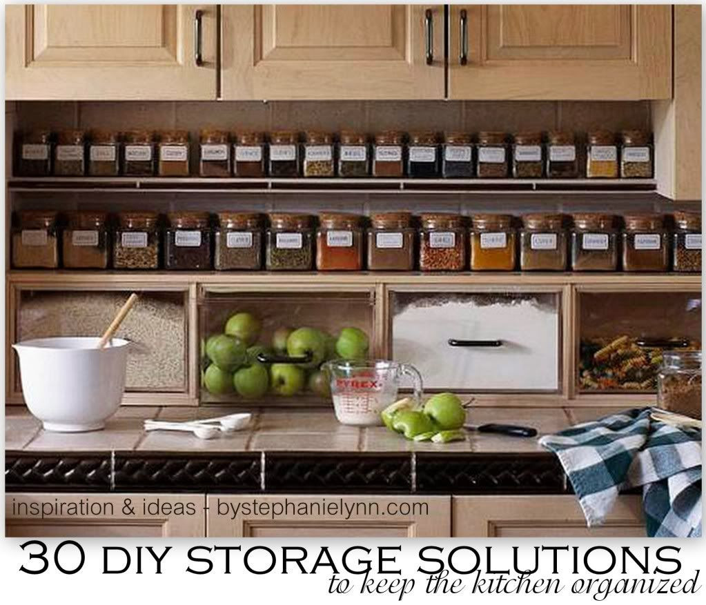 DIY Kitchen Cabinet Organizers
 30 DIY Storage Solutions to Keep the Kitchen Organized