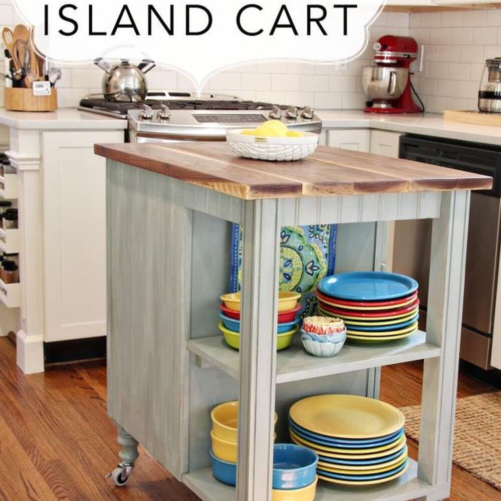 DIY Kitchen Cart Plans
 DIY Kitchen Island Cart With Plans