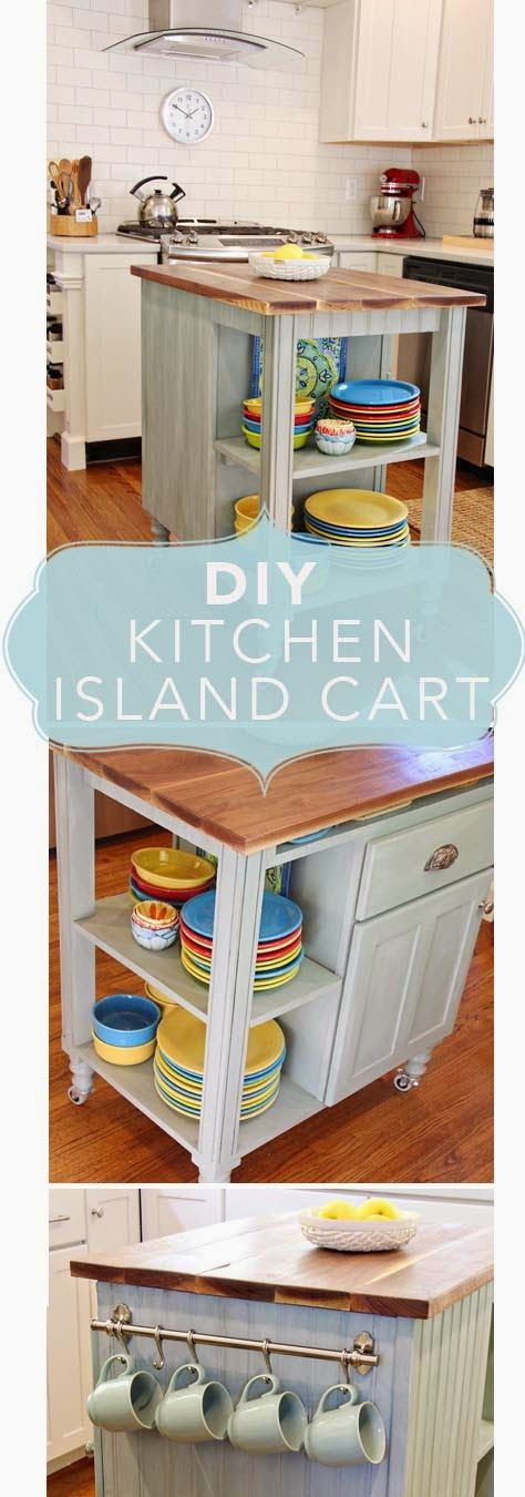 DIY Kitchen Cart Plans
 DIY Kitchen Island Cart How to and plans for building a
