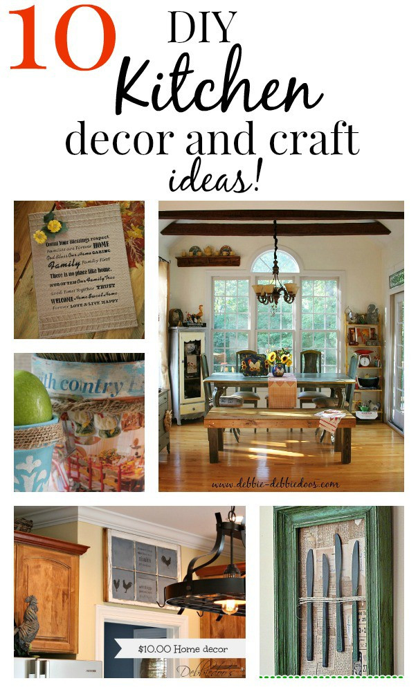 DIY Kitchen Decor
 10 Easy diy Kitchen craft decor ideas Debbiedoos