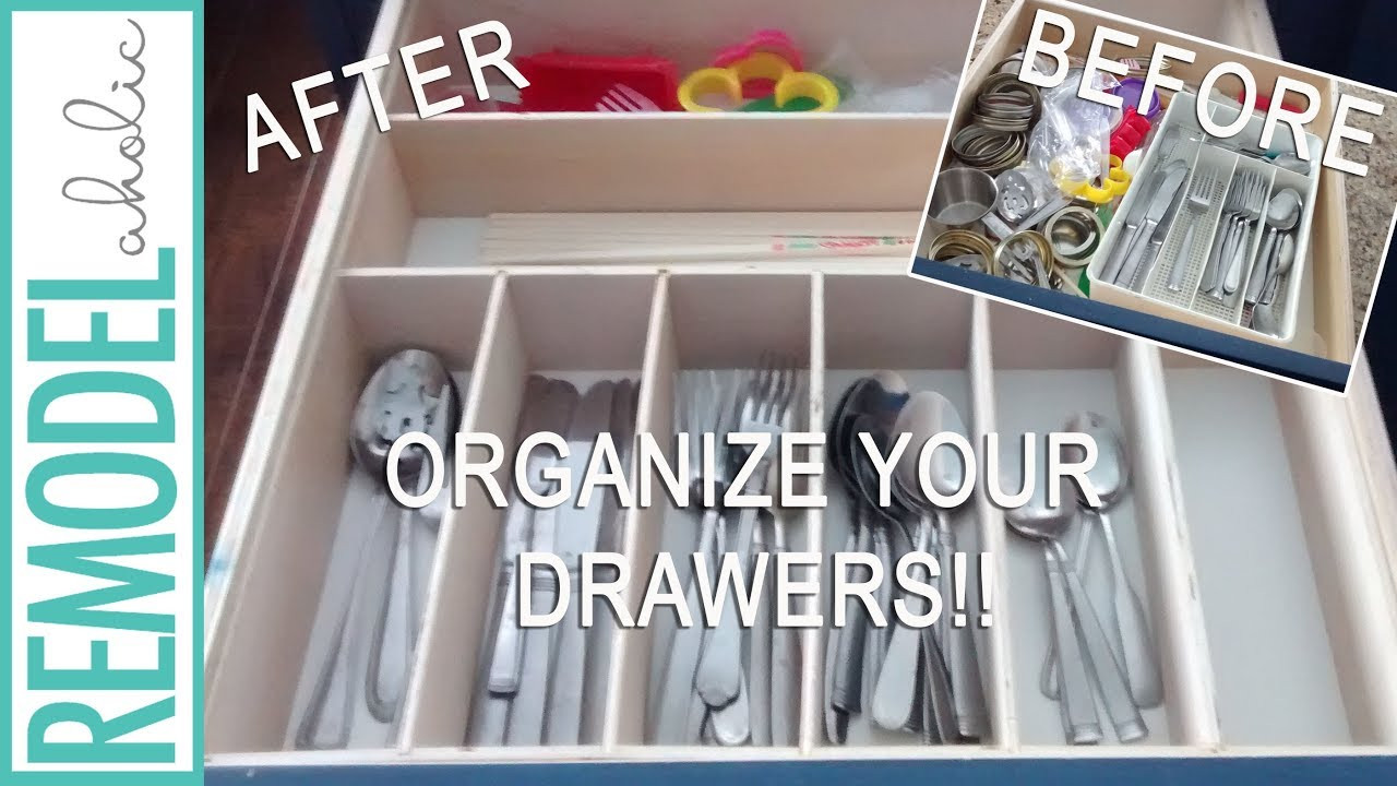 Diy Kitchen Organizers
 DIY Kitchen Drawer Organizer Easy Woodworking Project