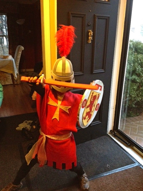DIY Knight Costume
 P ART Y Knight in a night A homemade Knight costume