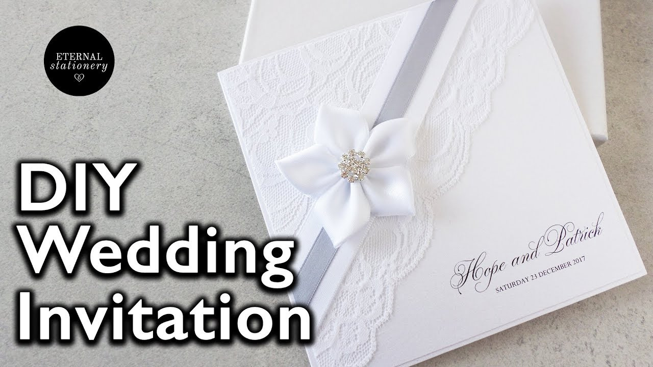 DIY Lace Wedding Invitations
 How to make an elegant lace invitation