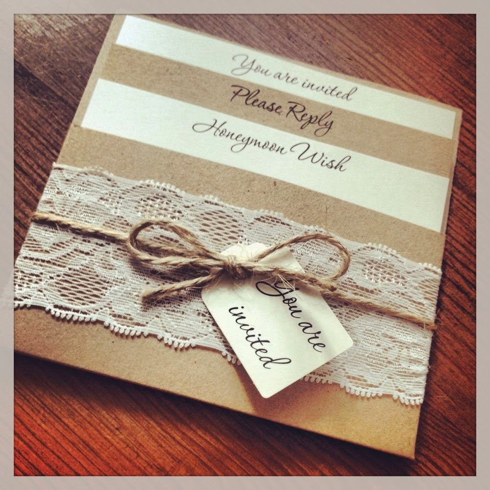 DIY Lace Wedding Invitations
 Vintage Lace Wedding Invitations