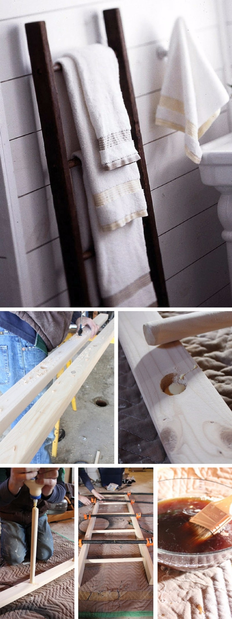 DIY Ladder Towel Rack
 20 Rustic DIY Projects and Creative Ideas to Bring Warmth