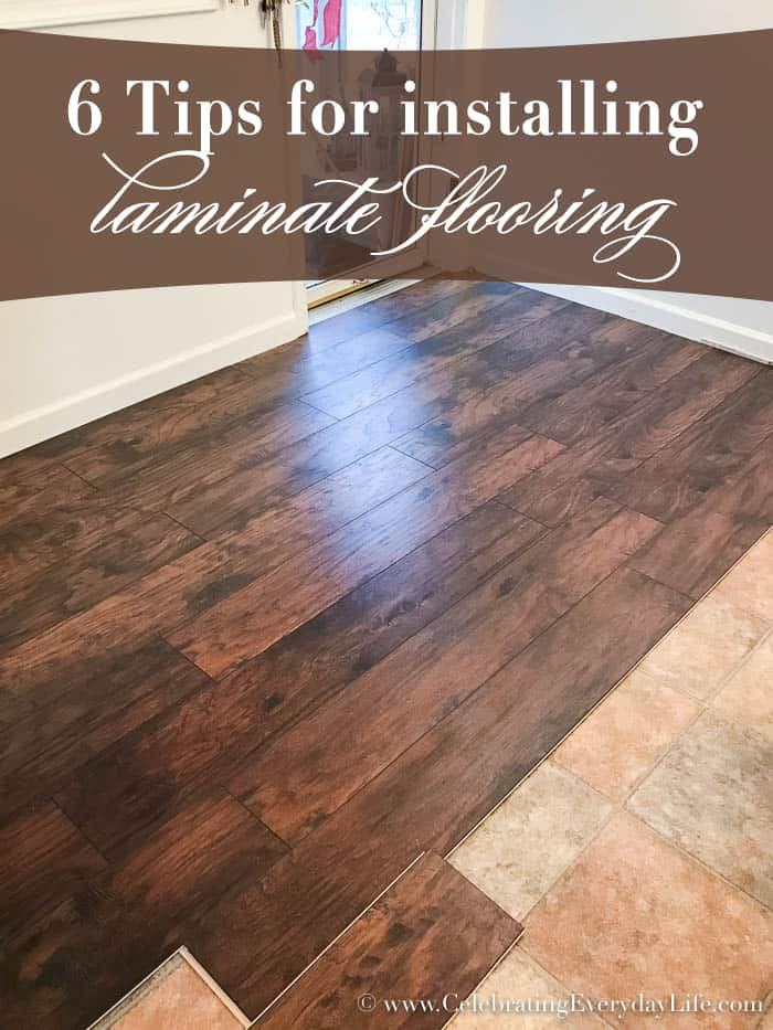 DIY Laminated Wooden Flooring
 6 Tips for Installing Laminate Flooring Celebrating