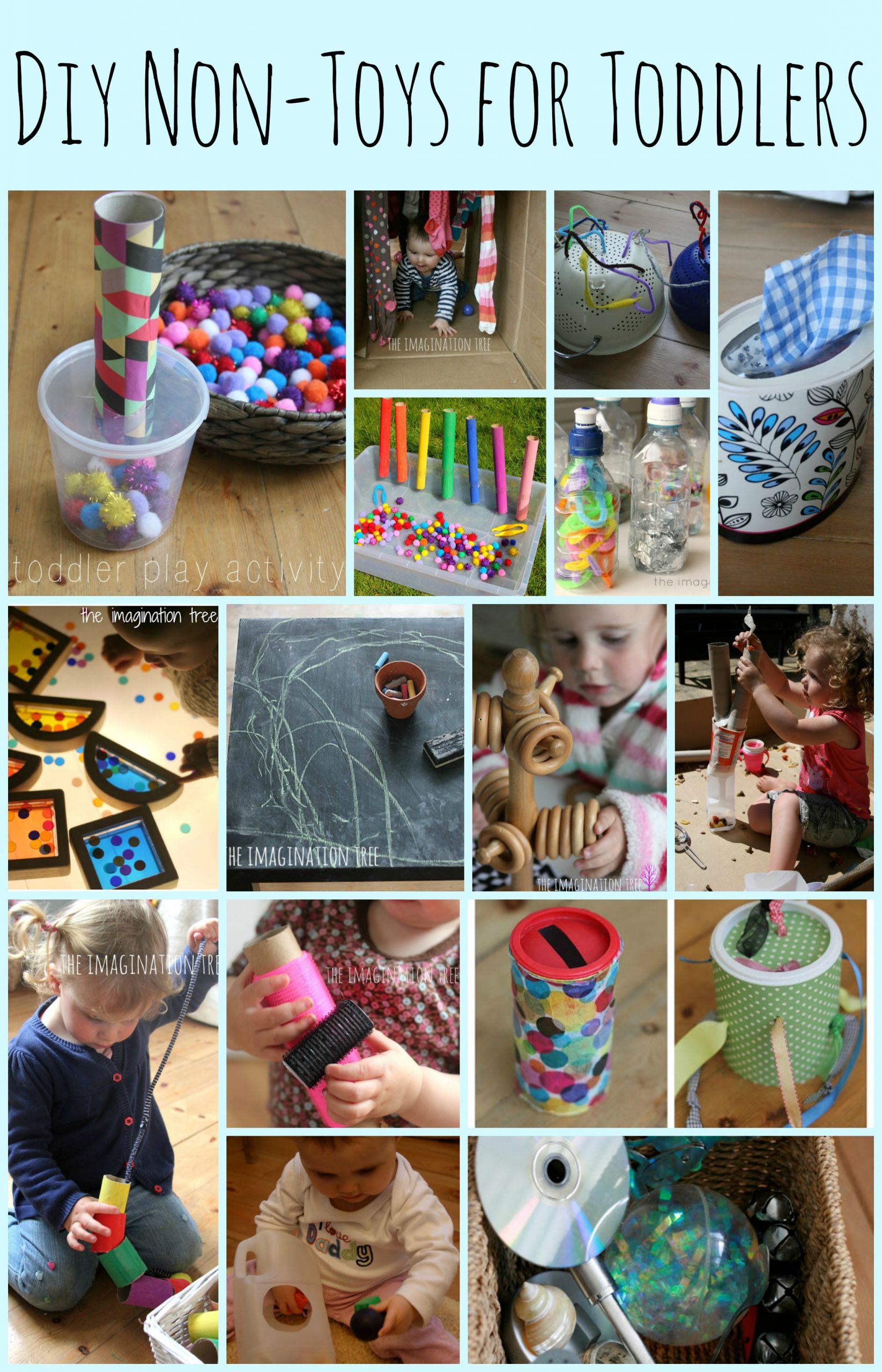 DIY Learning Activities For Toddlers
 15 DIY Non Toys for Toddlers