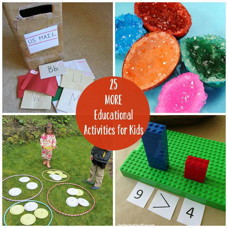 DIY Learning Activities For Toddlers
 25 More DIY Educational Activities for Kids