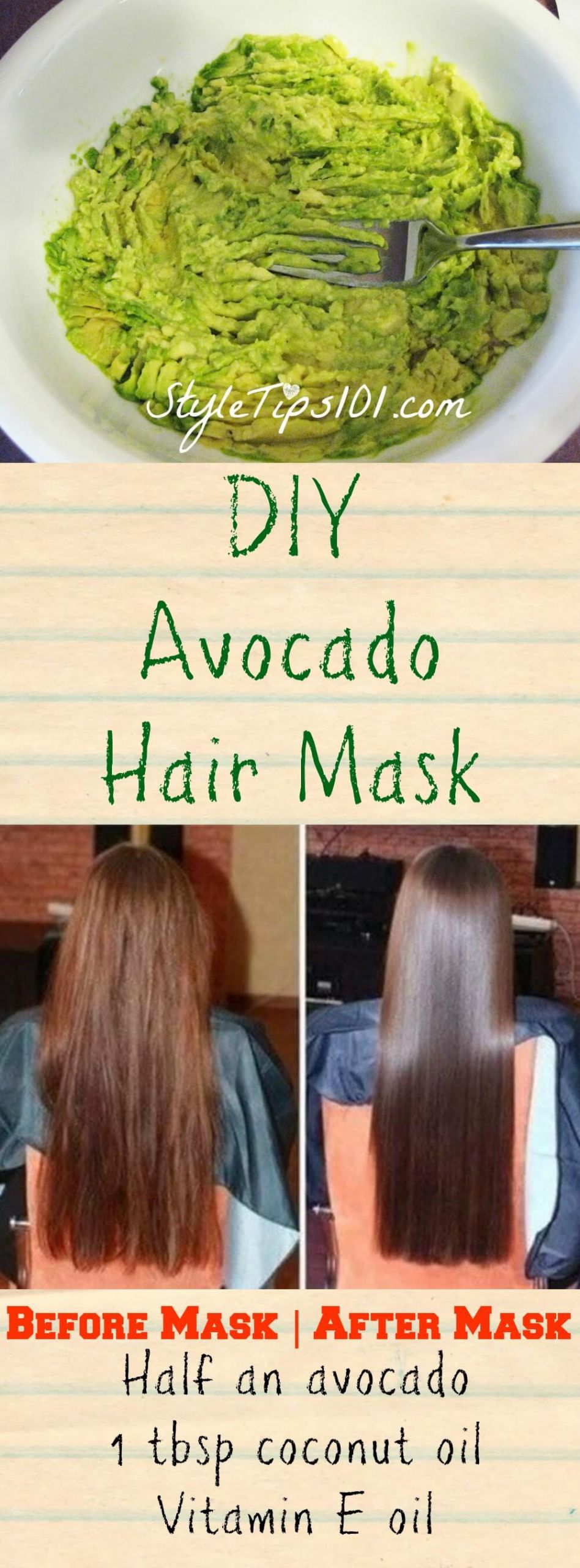 DIY Leave In Hair Mask
 DIY Avocado Hair Mask for Dry Hair