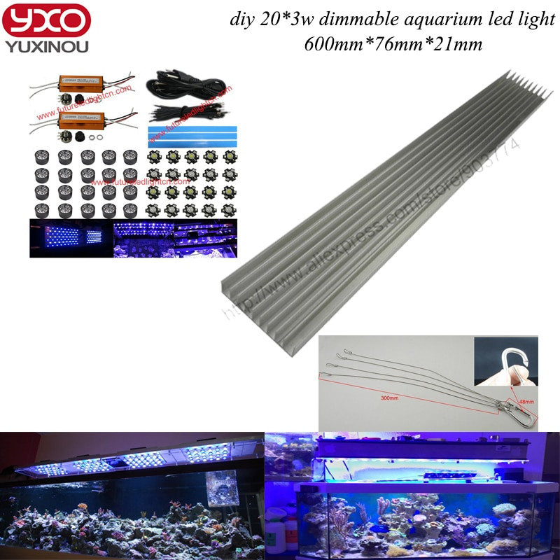 DIY Led Aquarium Light Kit
 diy 60W marine aquarium diimable led aquarium lighting 20