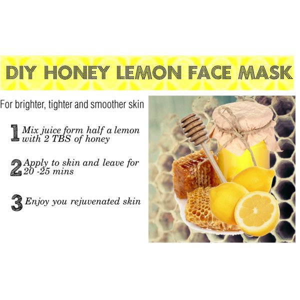 DIY Lemon Face Mask
 DIY honey lemon face mask