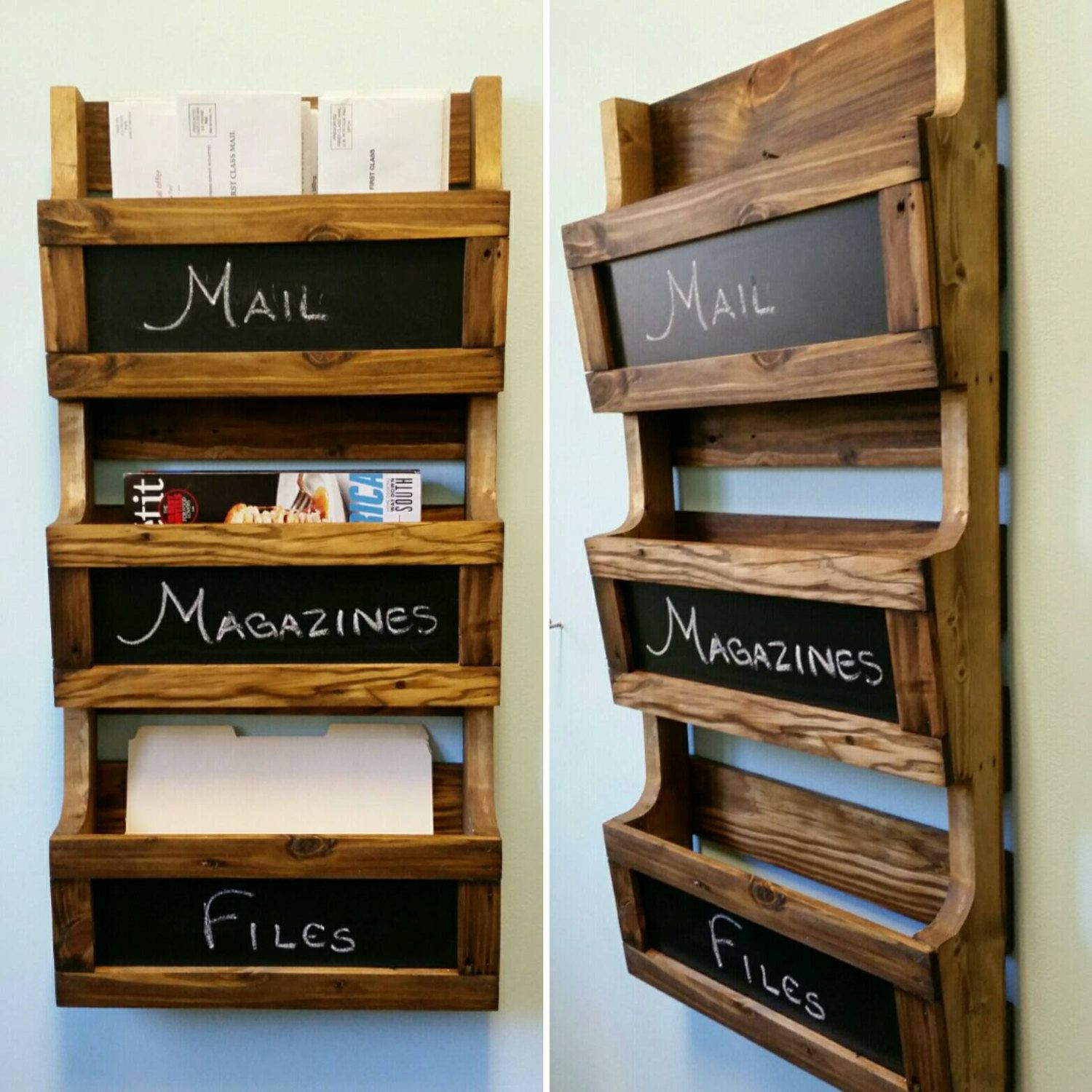 DIY Letter Organizer
 Accessories Ikea Book Boxes And Wall File Organizer Also