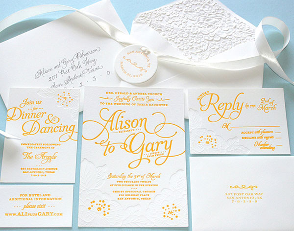 Diy Letterpress Wedding Invitations
 DIY Letterpress Wedding Invitations