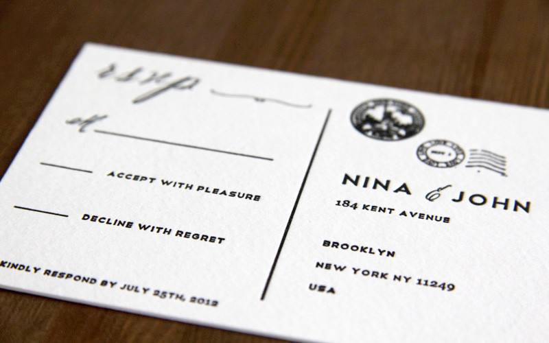 Diy Letterpress Wedding Invitations
 Nina John s DIY Letterpress Wedding Invitations