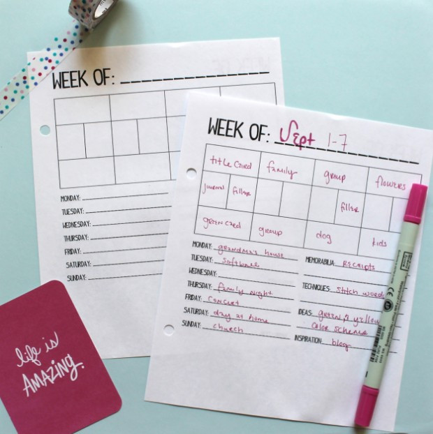 DIY Life Planner
 Time to Get Organized 20 DIY Planner Ideas and