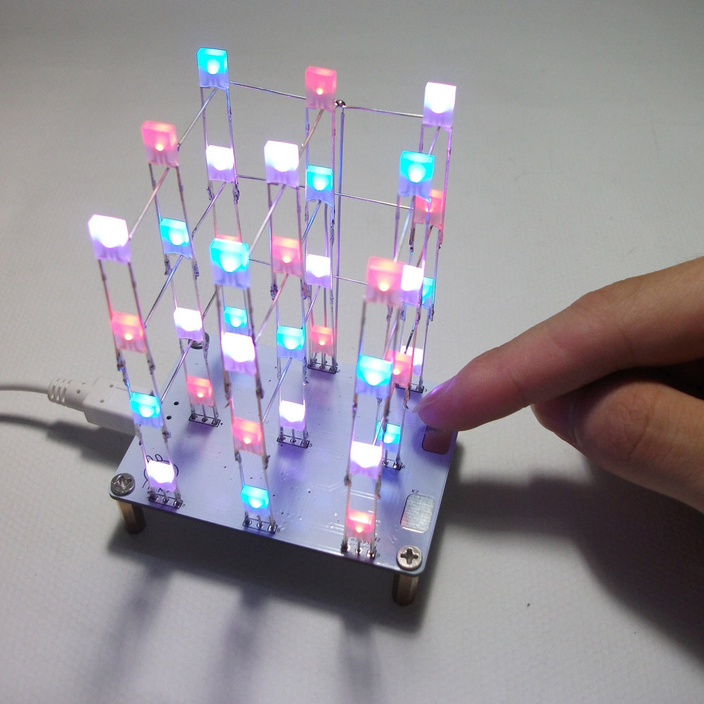DIY Lighting Kits
 DIY Electronic LED Display Kit 3 3 4 Color 40pcs LEDs