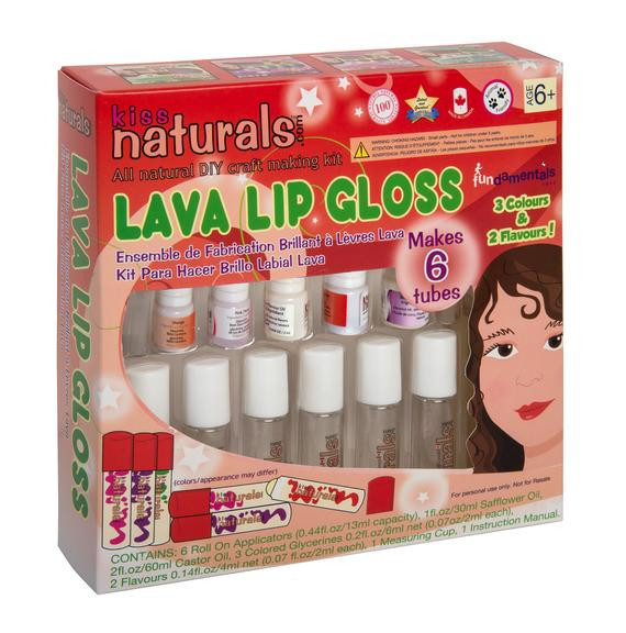DIY Lip Gloss Kits
 Items similar to Kiss Naturals DIY Lava Lip Gloss Kit on Etsy