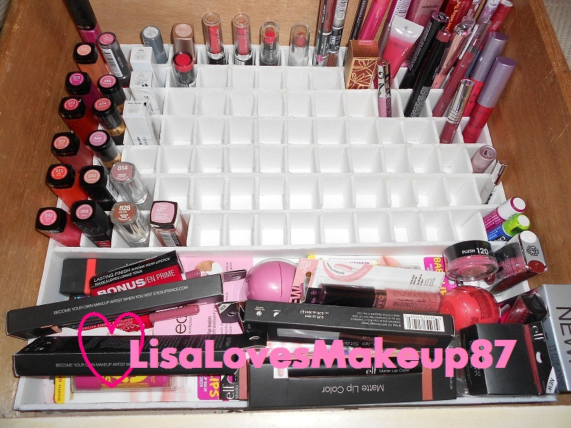 DIY Lipstick Organizer
 LisaLovesMakeup87 DIY Lipgloss Lipstick Lip Balm Holder