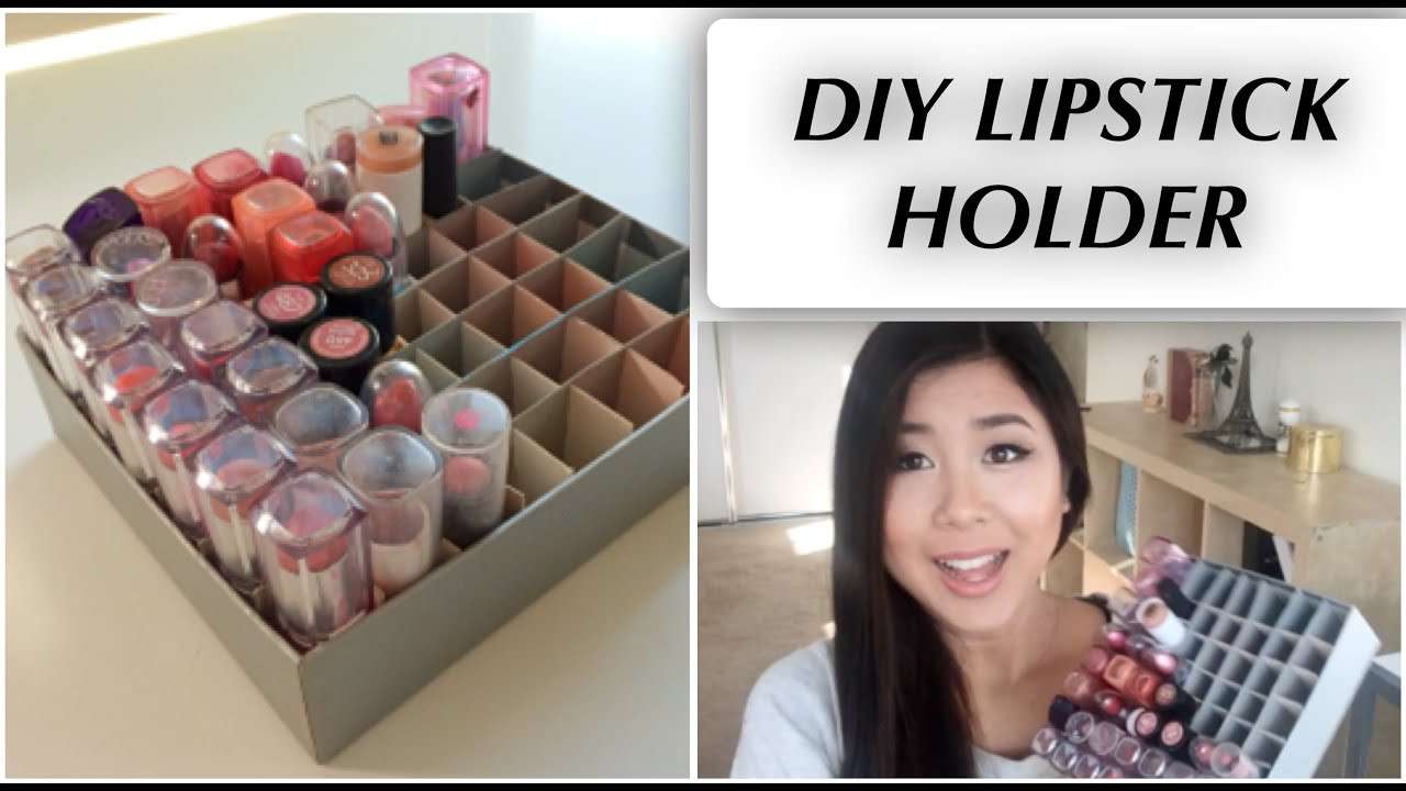 DIY Lipstick Organizer
 DIY Lipstick Holder Cheap and Easy
